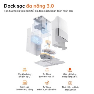 [ROBOROCK] Roborock Q Revo Edge 5V1 robot hút bụi lau nhà - Giặt sấy giẻ - Lực hút 18500Pa -Bh 2 năm
