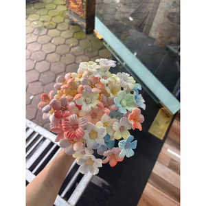 Set Hoa Gốm Sứ Mini Handmade Decor Bàn Học, Chụp Ảnh, Trang Trí Phòng Xinh
