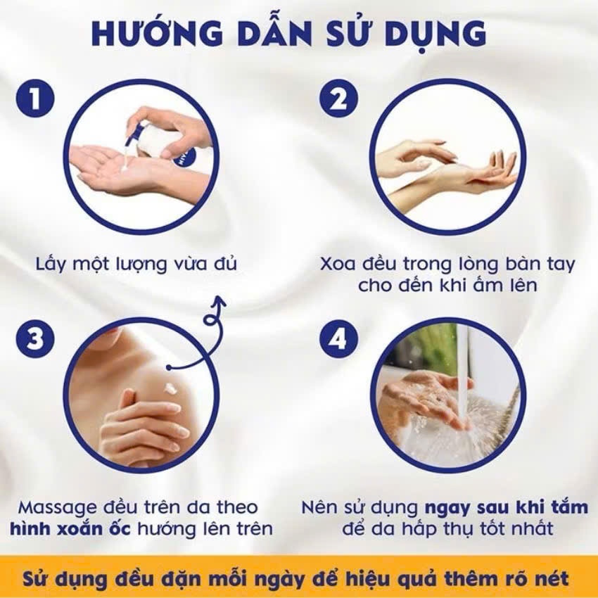Sữa Dưỡng Thể NIVEA Dưỡng Sáng Mịn Da Ban Đêm (350 ml)