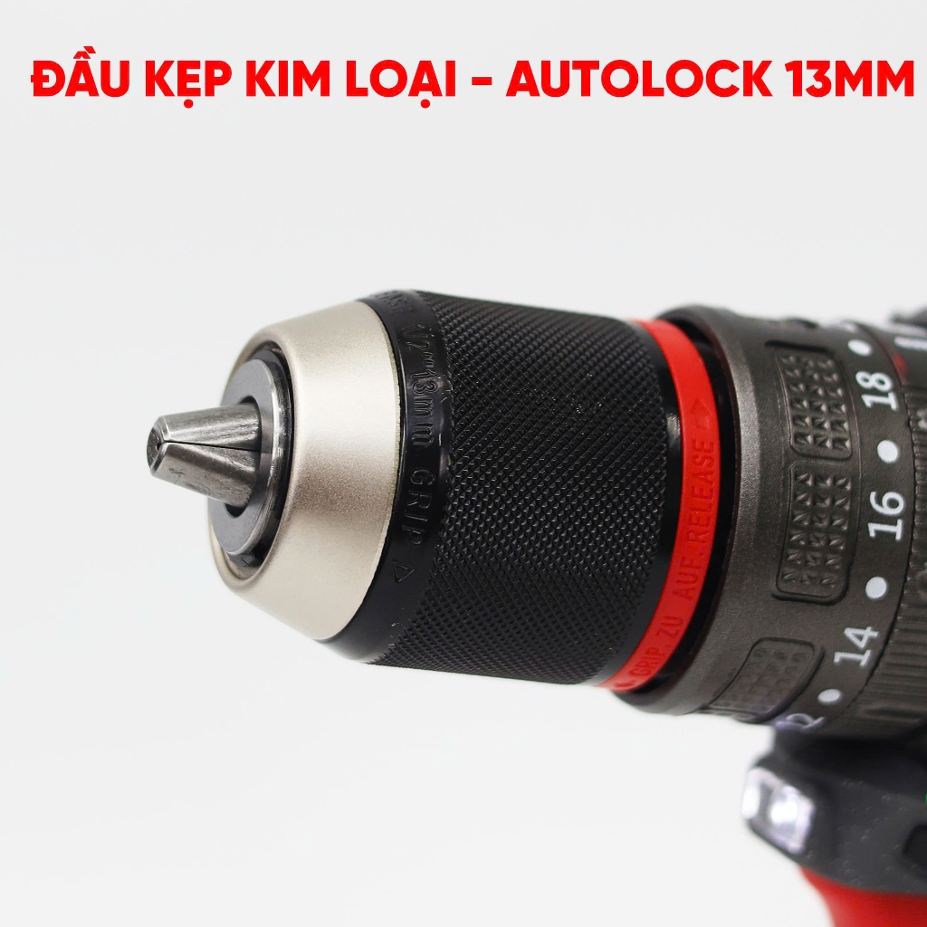 Máy Khoan Pin 3 Chức Năng Workfix WF-ID1665F 16.8V – Lực Siết 65Nm, 2 Tốc Độ, Khoan Búa/Bắt Vít, Động Cơ Mạnh Mẽ