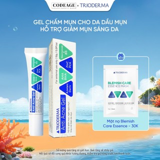 Gel Chấm Mụn Trioderma Gom Cồi Và Hỗ Trợ Giảm Thâm Do Mụn Anti Acne Gel 15g
