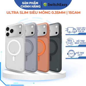 Ốp [ Siêu Mỏng ] SwitchEasy Ultra Slim Case Chống Bám Bẩn Chính Hãng cho iP 17 Pro Max/ 17 Pro/ 16/15 Series