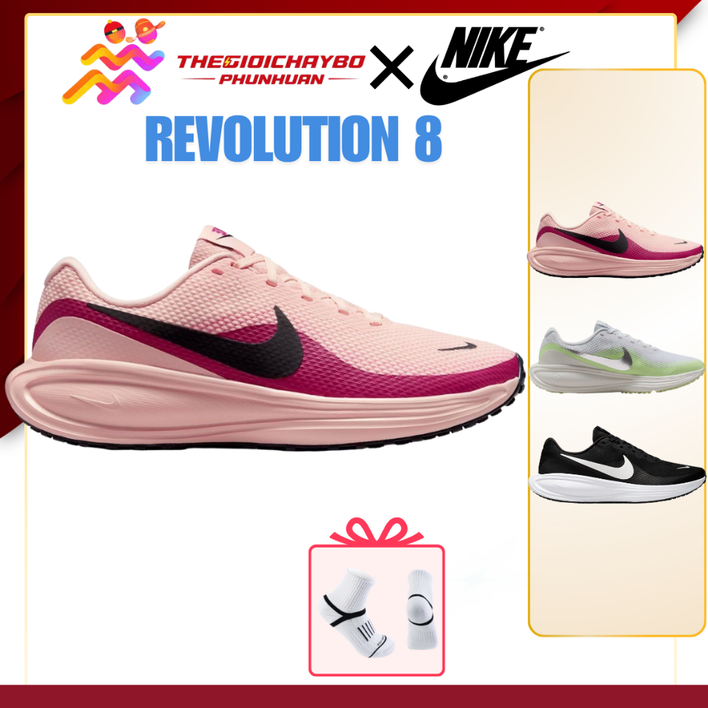 [Voucher 22%] Nike Revolution 8 - Giày Chạy Bộ Nike Nam Nữ Chính Hãng