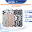 Ốp [ Chống Sốc 4m ] SwitchEasy Họa Tiết 3D Fleur| Style M Pattern Hỗ Trợ Sạc Từ Tính Chính Hãng cho iP 17/16 Series