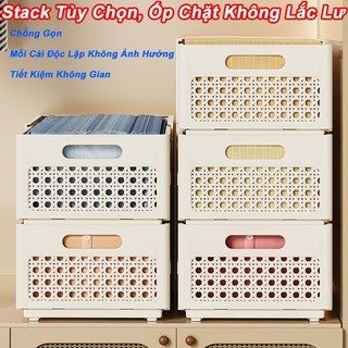 Khay Rổ Chữ Nhật Nhiều Kích Thước, Giỏ Nhựa Đựng Đồ Đa Năng Tiện Lợi, Hộp Sắp Xếp Nhà Cửa Cho Nhà