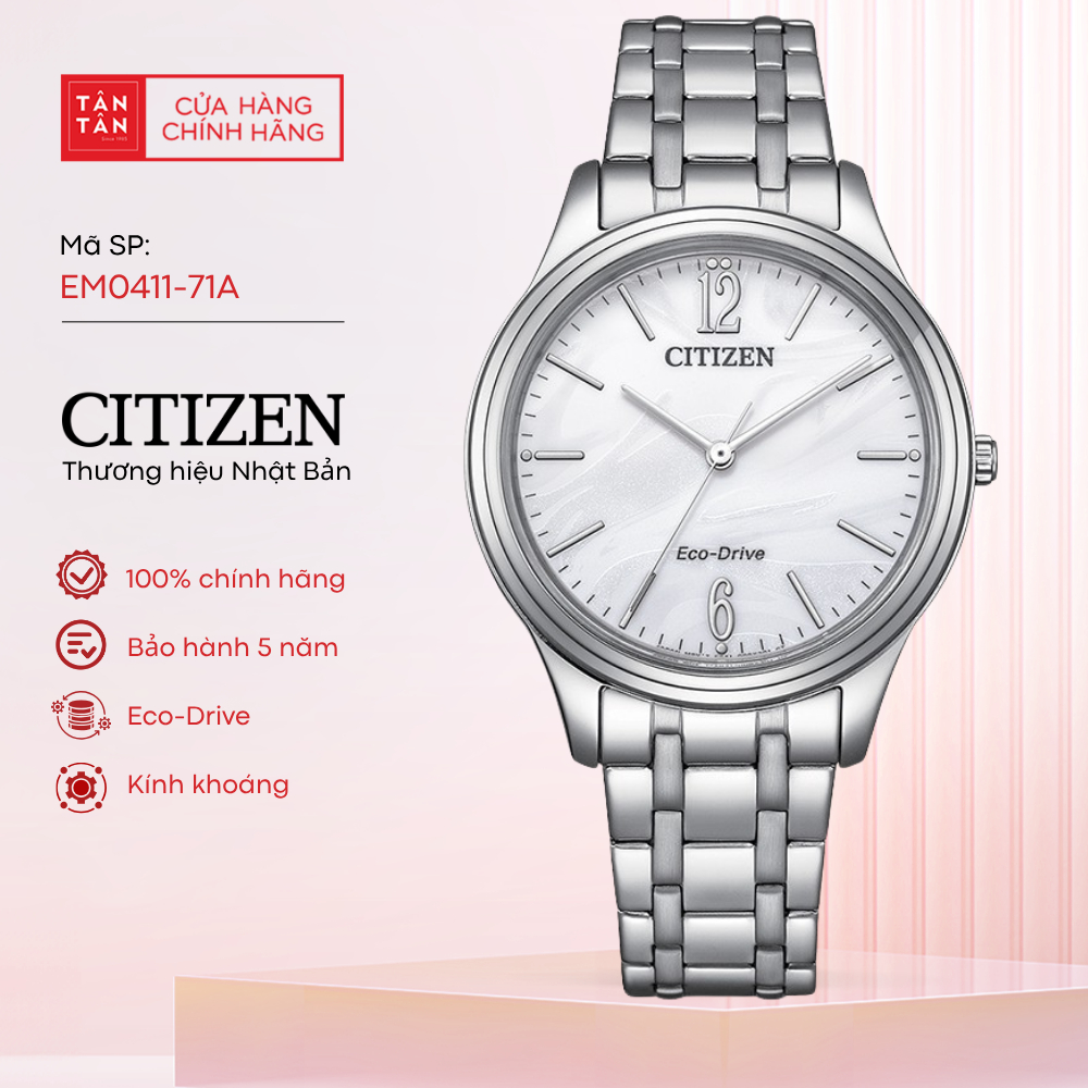 Đồng Hồ Nữ Citizen  EM0411-71A Eco-Drive 34mm - Đồng Hồ Tân Tân