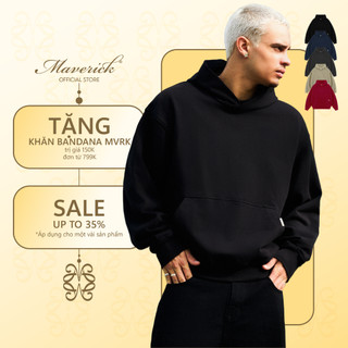 Áo Hoodie MVRK Initial Unisex Boxy 440GSM Chất Nỉ Chân Cua Dày Dặn Thấm Hút Chống Nắng Tốt