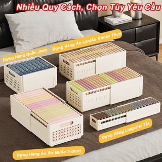 Hộp Lưu Trữ Quần Áo Có Thể Thu Gọn Dung Tích Lớn, Kệ Đựng Đồ Đa Năng Cho Tủ Quần Áo, Bàn Làm Việc