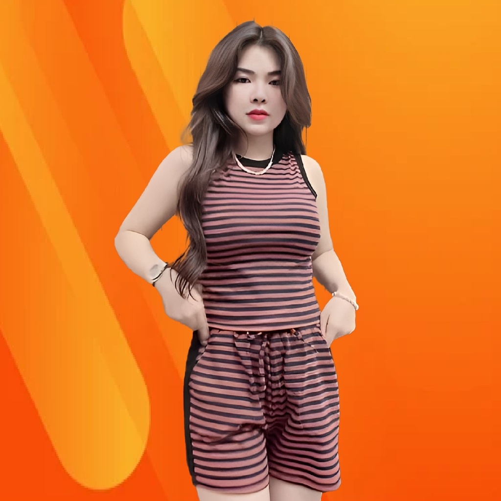 Đồ Bộ Nữ Đồ Mặc Nhà Mùa Hè 𝗟𝗮𝗻𝗹𝗲𝗲 𝗦𝘁𝗼𝗿𝗲 Mã 0S