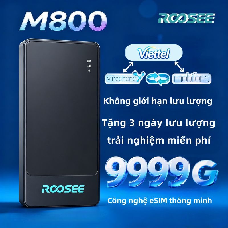 Phát wifi 5000Mah kết nối 8-10 thiết bị ,Bộ phát di động tốc độ Bảo Hành 1 Năm 1 Tháng / 9999GB