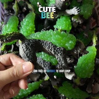 Set Mô hình động vật xuất xịn Sói đá hung hãn, Sói quỷ bóng đêm, Tê giác - Đồ chơi CUTE BEE