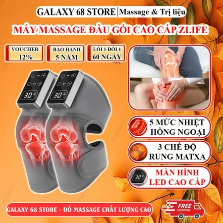 Máy Massage Đầu Gối Chính Hãng Zlife Z319, Đai Massage Đầu Gối Cao Cấp Rung Và Làm Ấm Giảm Nhức Mỏi