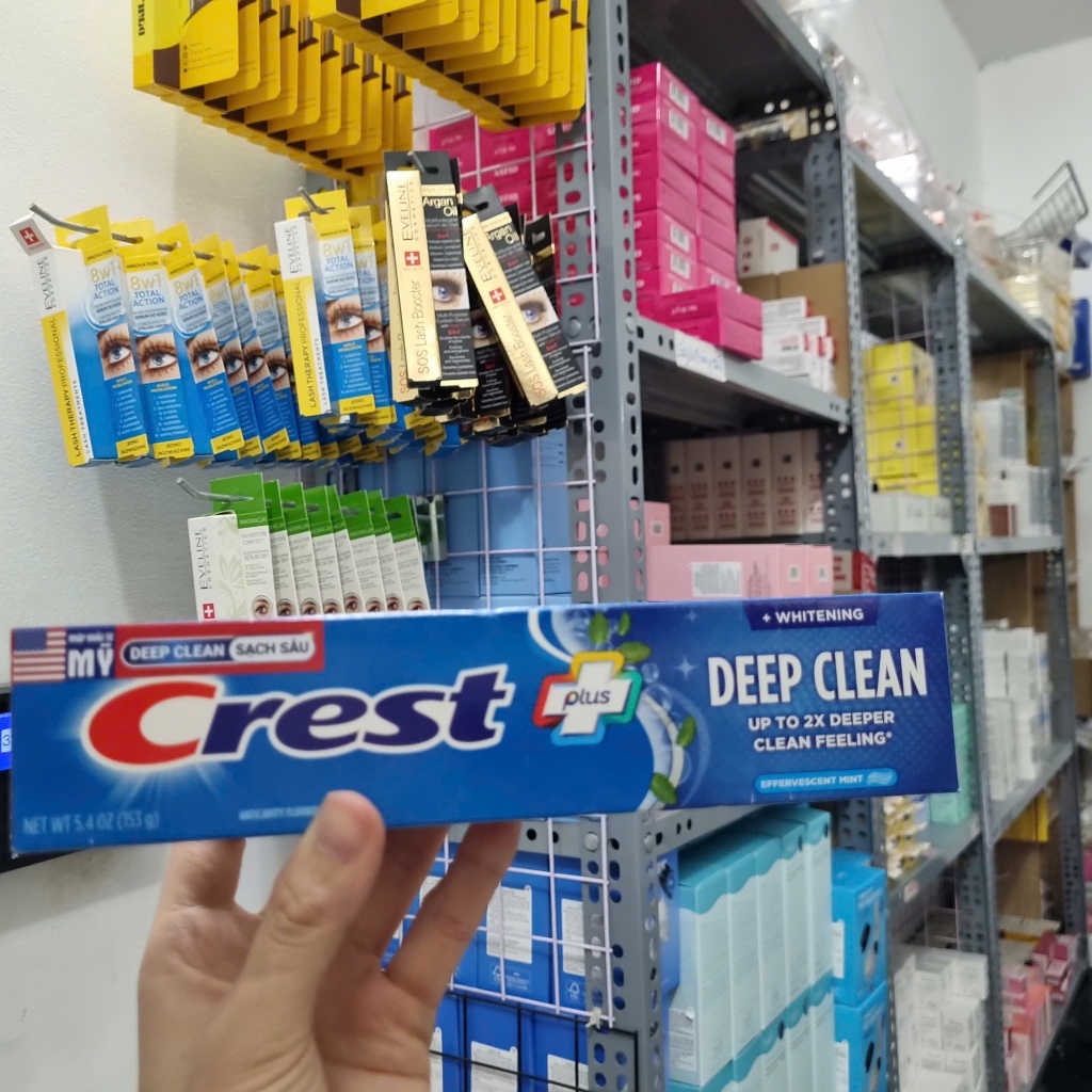 Kem Đánh Trắng Răng Crest 3D White Radiant Mint/ Advanced Whitening / Deep Clean/ Pro Health Advanced Đủ Mùi Hương