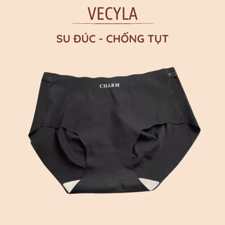 Quần lót nữ đúc su cạp chun chống tụt in chữ CHARM - quần chip nữ mỏng nhẹ không lộ viền Q 2375 BC_CHIC