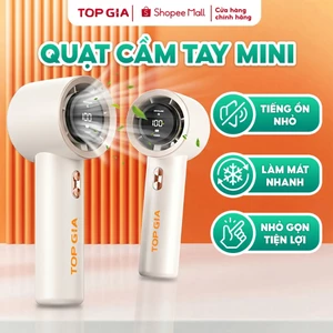 Quạt cầm tay mini cao cấp TopGia, gấp gọn tiện lợi, tốc độ gió có thể điều chỉnh bảo hành 6 tháng