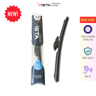 Gạt Mưa Vista Thân Mềm Cao Cấp - Ecoflat - Tiêu Chuẩn Cho Xe Ô Tô Ford Focus - Lưỡi Silicon - Tiêu Chuẩn Châu Âu