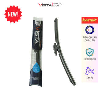 Gạt Mưa Vista Thân Mềm Cao Cấp - Ecoflat - Tiêu Chuẩn Cho Xe Ô Tô Mitsubishi Grandis - Lưỡi Silicon - Tiêu Chuẩn Châu Âu