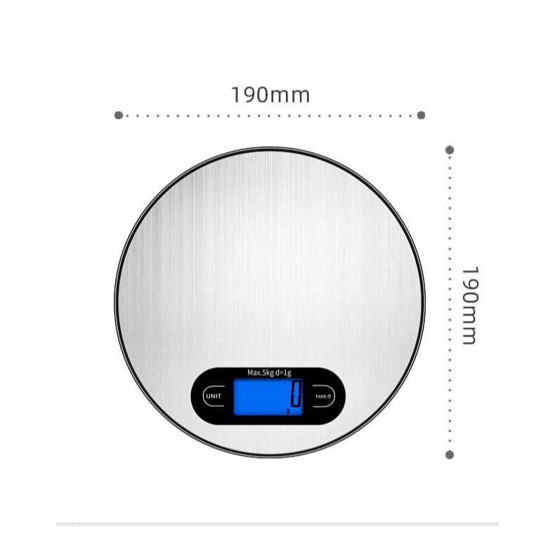 Cân tiểu li điện tử nhà bếp 3kg/0.1g - 5kg/1gr cảm ứng LCD 4 chế độ cao cấp, độ chính xác cao