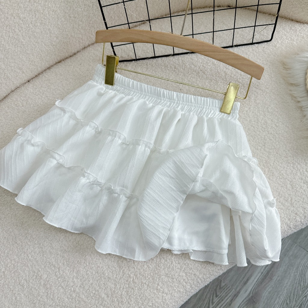 Chân Váy Xòe Chữ A Bánh Bèo Bigsize Lưng Cao Co Giãn Phong Cách Mùa Hè Mới CV409