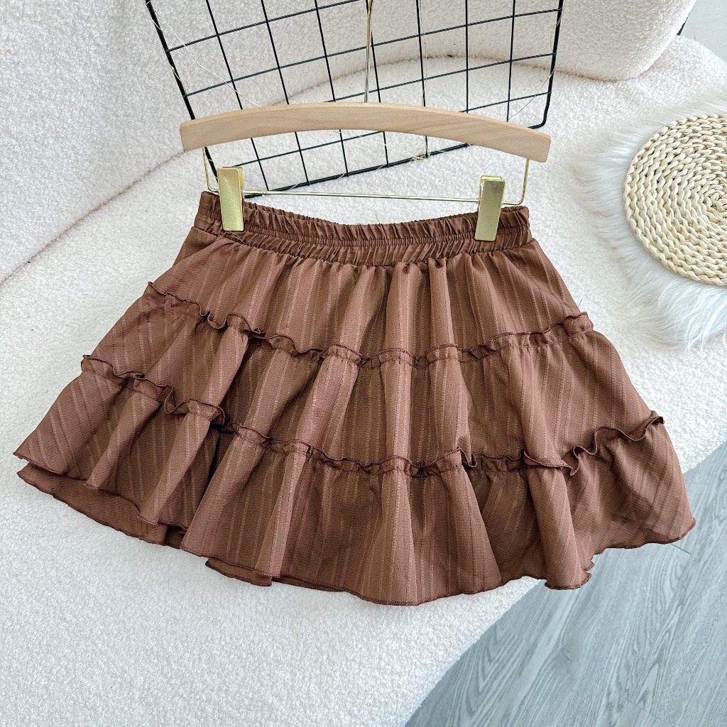Chân Váy Xòe Chữ A Bánh Bèo Bigsize Lưng Cao Co Giãn Phong Cách Mùa Hè Mới CV409