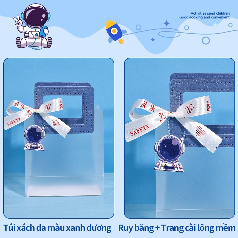 Túi đựng quà phi hành gia dễ thương bộ dụng cụ học sinh quà tặng bé lễ thiếu nhi sinh nhật