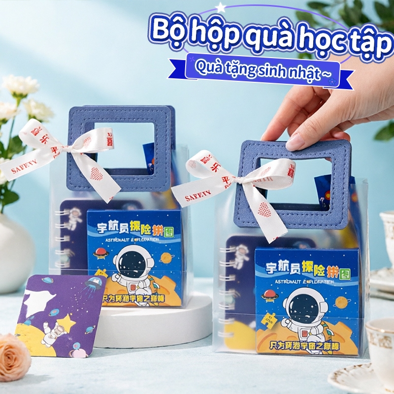 Túi đựng quà phi hành gia dễ thương bộ dụng cụ học sinh quà tặng bé lễ thiếu nhi sinh nhật