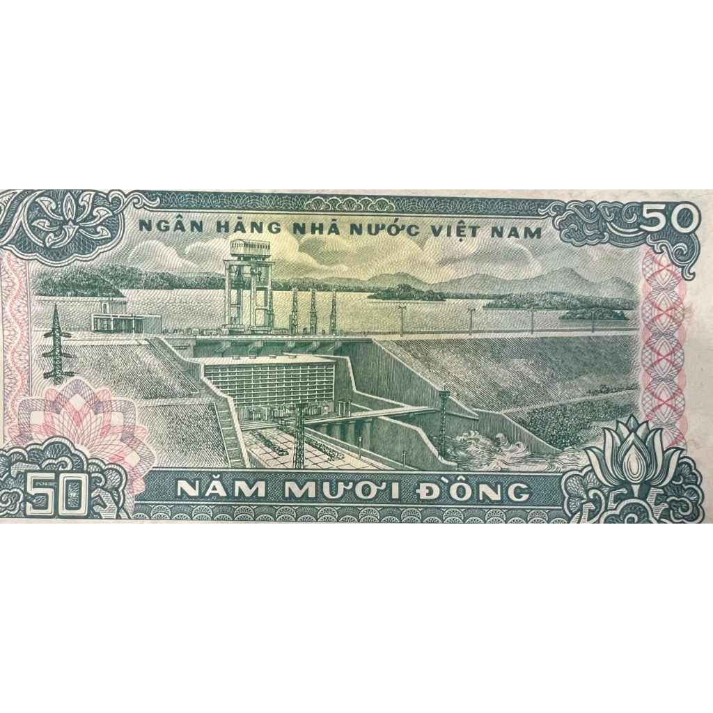 [478003] Sưu Tầm Việt Nam  50 đồng 1985 đập thuỷ điện AUNC