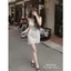 ĐẦM ÔM BODY SÁT NÁCH MÀU KEM STYLE QUYẾN RŨ SANG CHẢNH CHO NỮ BY CHAMIE - VA7126