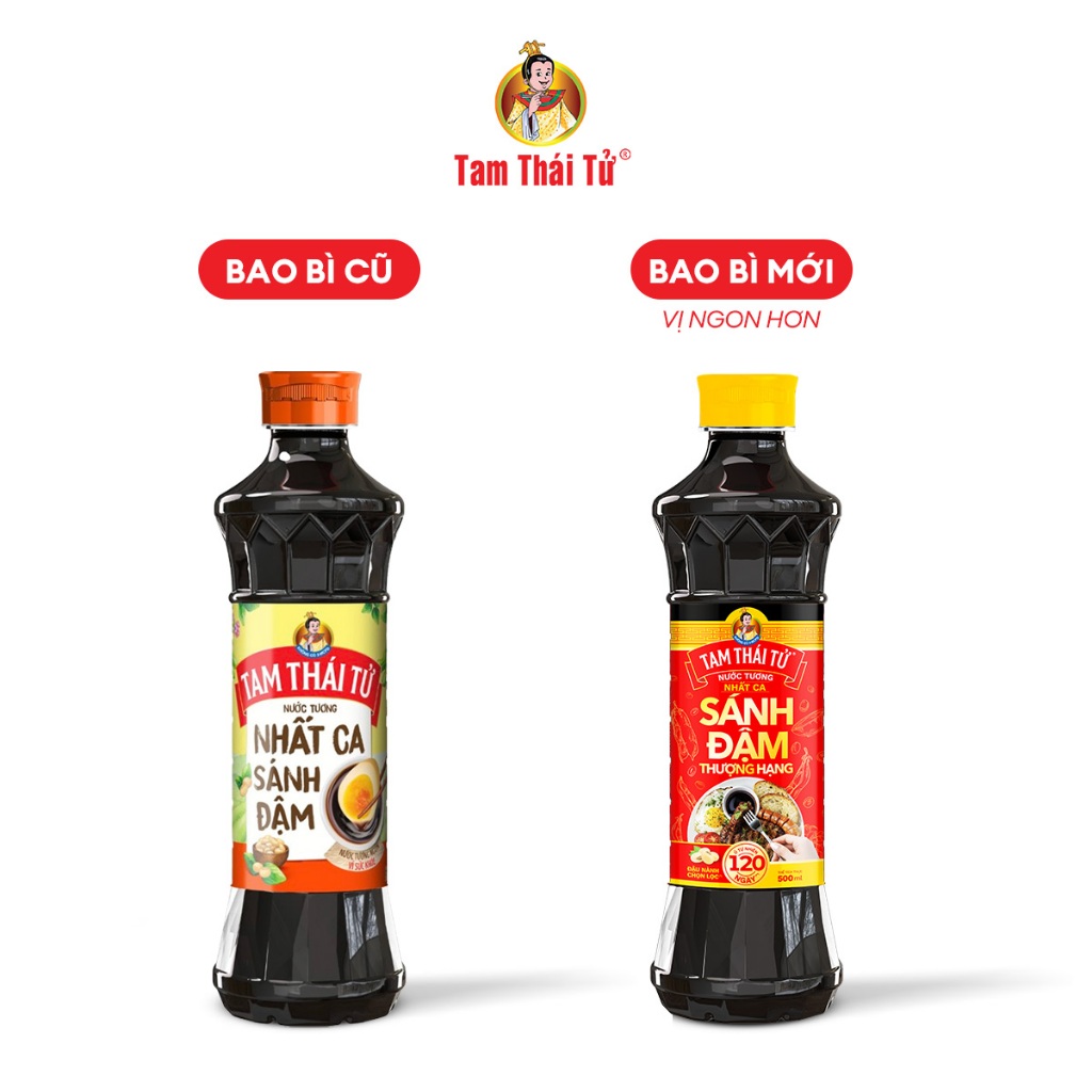 Nước Tương Tam Thái Tử Nhất Ca Sánh Đậm 500Ml