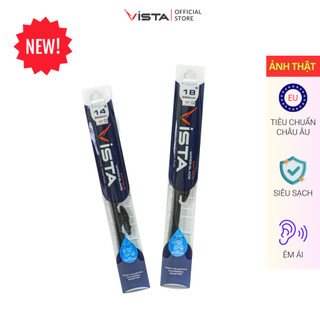 Gạt Mưa Vista Thân Mềm Cao Cấp - Ecoflat - Tiêu Chuẩn Cho Xe Ô Tô KIA Soluto - Lưỡi Silicon - Tiêu Chuẩn Châu Âu