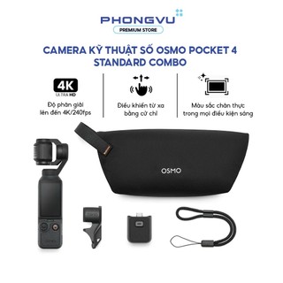 Camera kỹ thuật số Pocket 4 Standard Combo - Cảm biến 1" CMOS - 4K/240fps - Bảo hành 12 tháng