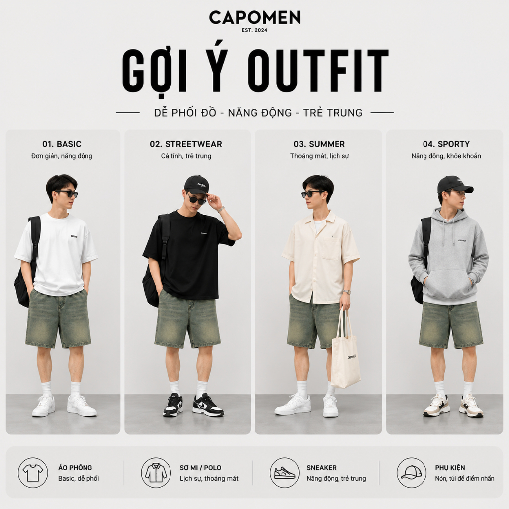 Quần short jean nam cạp khuy nửa chun co giãn thoải mái, thời trang năng động (JKC1) | BigBuy360 - bigbuy360.vn