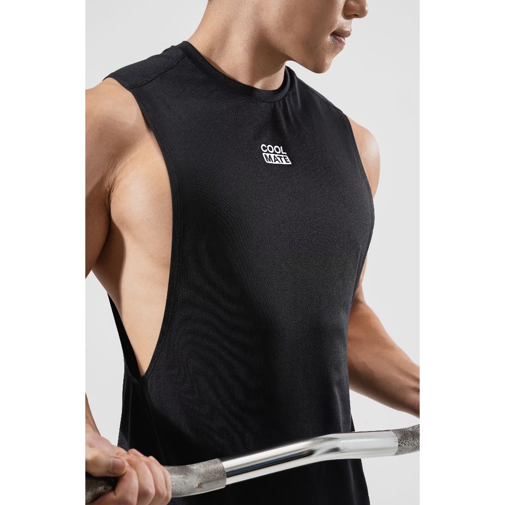 [MUA 4 GIẢM 20%]Áo ba lỗ nam Drop Arm Gym thể thao vải Mesh Peach co giãn thấm hút Coolmate