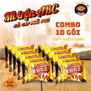 [Combo 10] Mì gói - Mì ăn liền - Mì trộn ABC vị gà cay phô mai chính hãng 80g/gói - Mì Việt Casumo