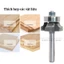 Mũi Phay Router Bit Đánh Chỉ Cạnh 1/4 Hợp Kim KWS – Bộ Định Tuyến Viền Đính Cườm Tròn MDF Plywood