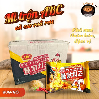 Combo Mì trộn ABC vị gà cay phô mai 80g/gói thơm ngon béo ngậy - Hàng chính hãng - Mì Việt Casumo
