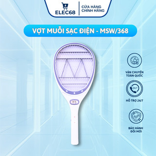 Vợt Muỗi Sạc Điện TPE MSW 368 3500V – Tích Hợp Đèn LED chiếu sáng | thietbidienelec68