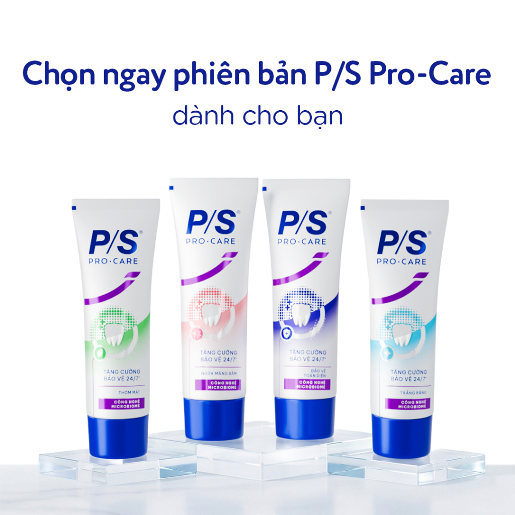 [MỚI] Kem Đánh răng P/S Pro-Care với hàng tỉ ion hoạt tính hỗ trợ lợi khuẩn 150g | BigBuy360 - bigbuy360.vn