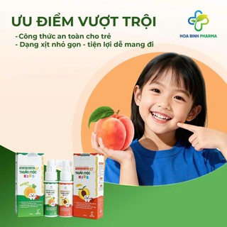 Xịt Răng Miệng Thuần Mộc Kids Cho Bé Từ 1 Tuổi – Sạch Khuẩn, Thơm Miệng, Ngừa Sâu Răng Cho Bé Yêu