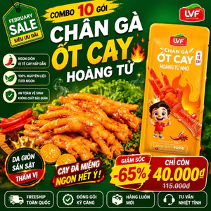 COMBO 10 CHÂN GÀ HOÀNG TỬ NHỎ MÀU VANG