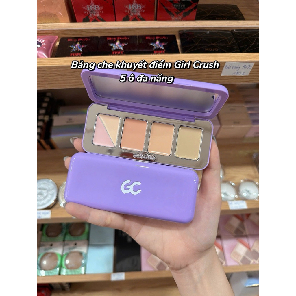 Bảng Che Khuyết Điểm Girl Crush 5 Ô Đa Năng - Corrector Che Mụn Quầng Thâm Tạo Khối Highlight Nội Địa Trung