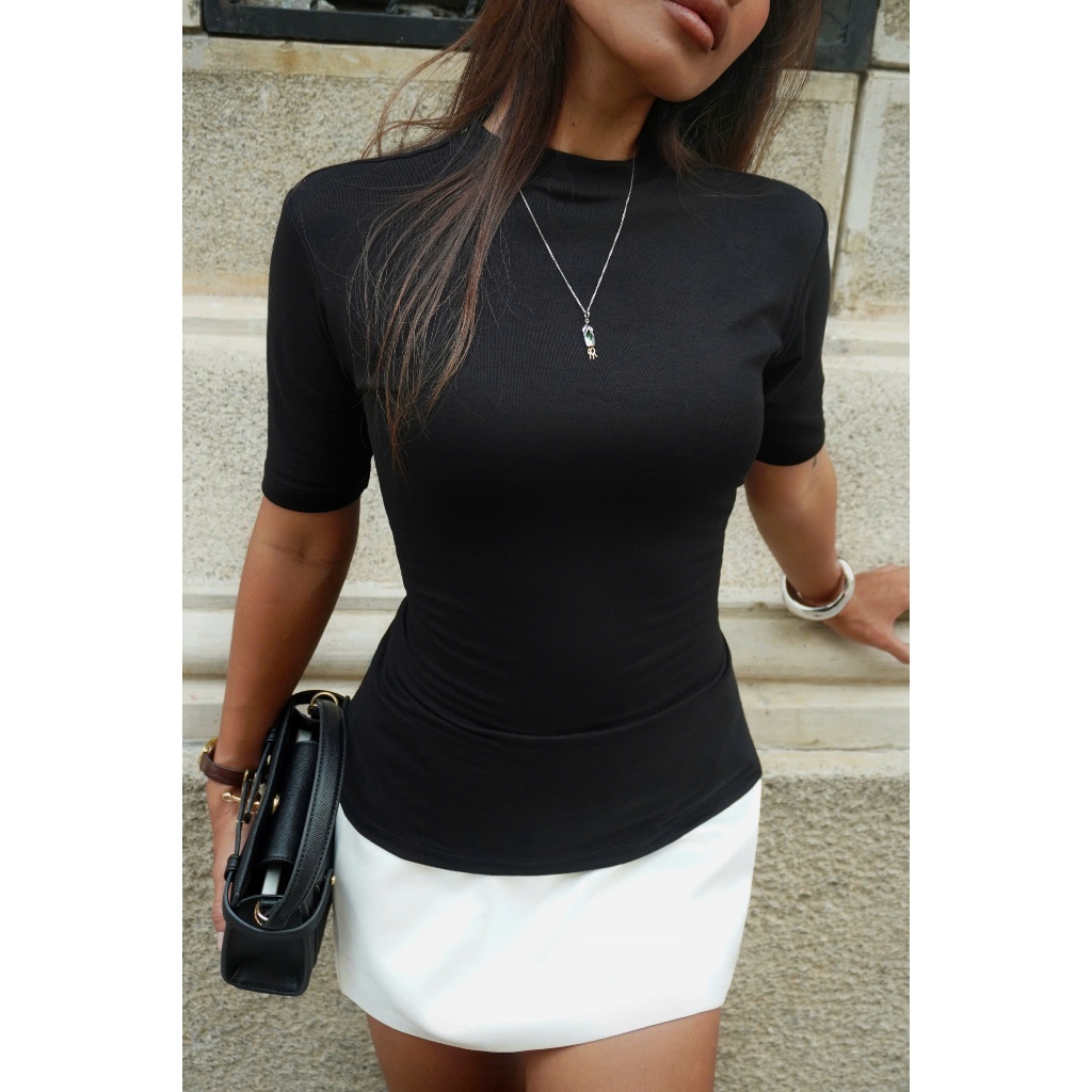 ÁO KÍN ĐÁO + CƠ BẢN SKIRT