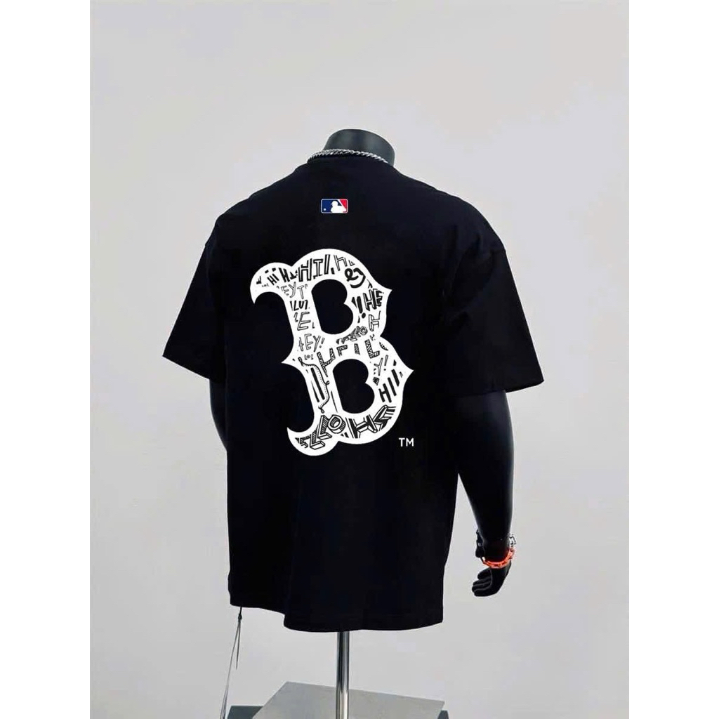 Áo Phông MLB nam nữ cao cấp 100% cotton co giãn 2 chiều, mềm mại thấm hút mồ hôi - B Trắng