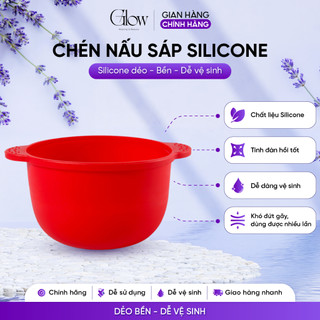 Chén Silicon Màu Tím Nấu Sáp Wax GlowWaxing Chống Dính Dễ Vệ Sinh Dẻo Dai An Toàn CHE TÊN - 1015