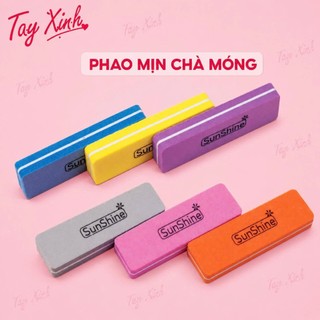Phao Mịn Chà Móng Tay Xinh 2 Mặt 100/180 - Buffer Dũa Móng Xốp Mini, Làm Mịn Bề Mặt Móng, Dụng Cụ Nail Chuyên Nghiệp