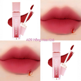 [11.11 MUA 2 TẶNG 1] A09- HỒNG HOA KHÔ Son DI Cosmetic Chính Hãng Siêu Lì Không Chì