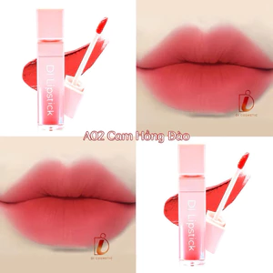 A02- Cam Hồng Đào Son DI Cosmetic lì môi không chì chính hãng