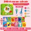 Combo 240 tờ cắt giấy thủ công cho bé kèm kéo an toàn, đồ chơi paper cut giáo dục sớm phát triển vận động