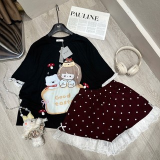 PHẠM THÙY SHOP: SET BỘ IN HÌNH CÔ GÁI GOOD TASTE HÀNG VYT