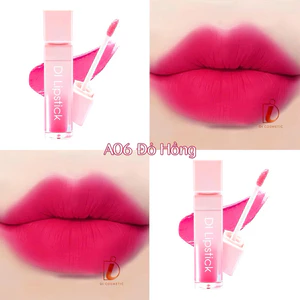 A06- Đỏ Hồng Son DI Cosmetic lì môi không chì chính hãng